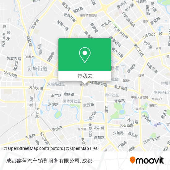成都鑫蓝汽车销售服务有限公司地图