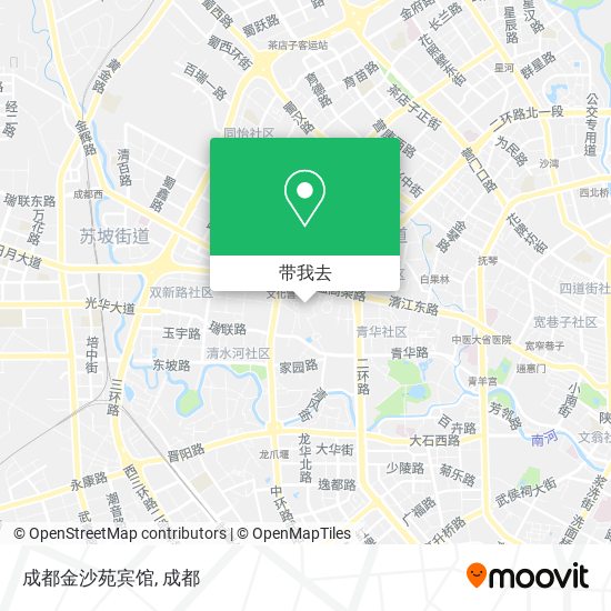 成都金沙苑宾馆地图