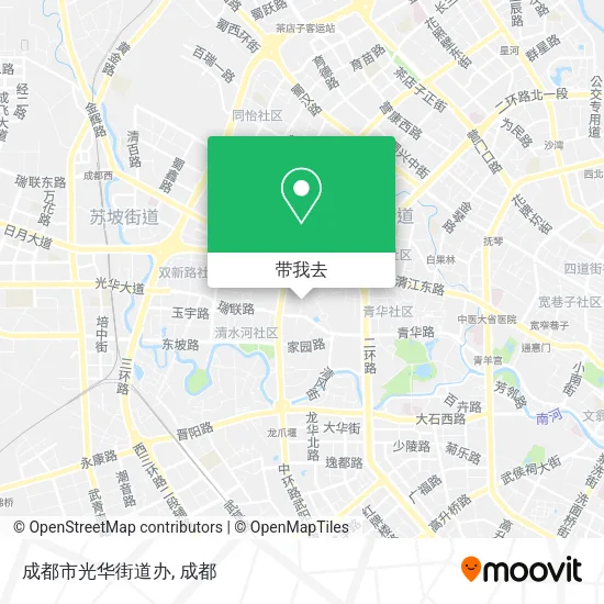 成都市光华街道办地图