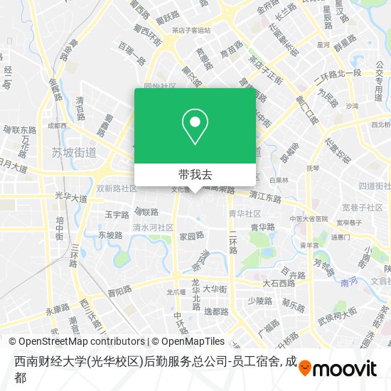 西南财经大学(光华校区)后勤服务总公司-员工宿舍地图