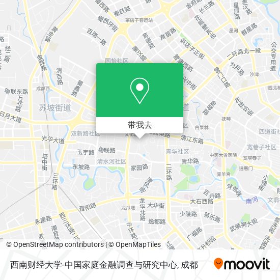 西南财经大学-中国家庭金融调查与研究中心地图