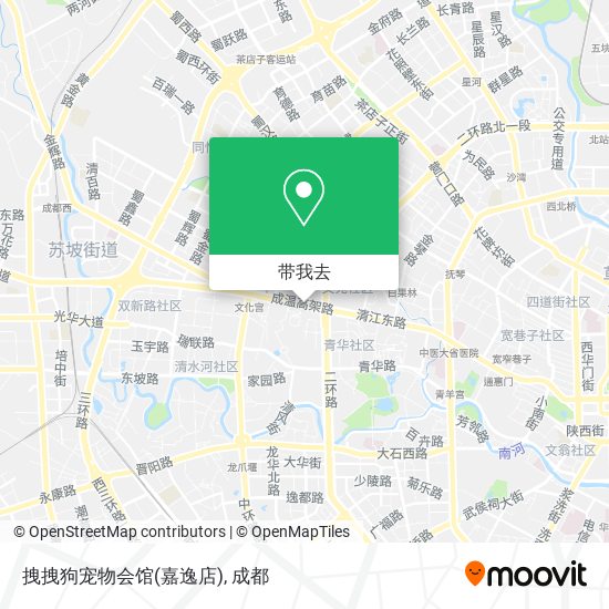 拽拽狗宠物会馆(嘉逸店)地图