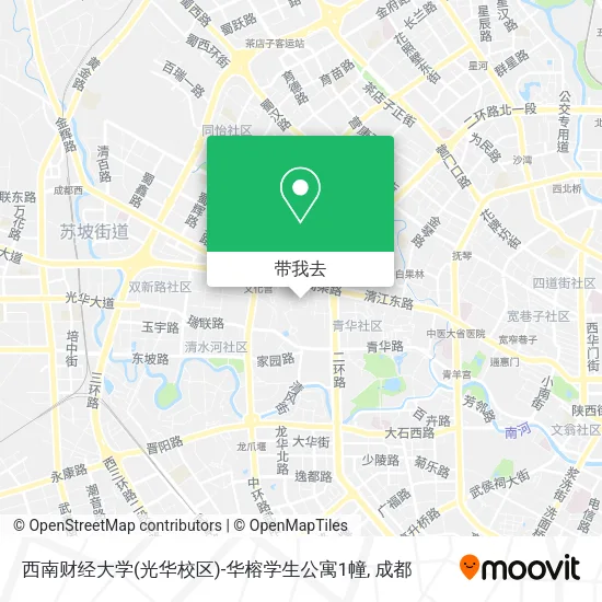 西南财经大学(光华校区)-华榕学生公寓1幢地图