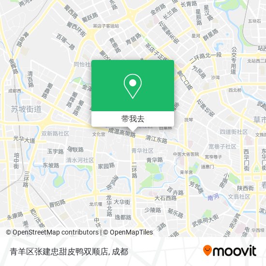 青羊区张建忠甜皮鸭双顺店地图