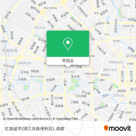 红旗超市(清江东路便利店)地图