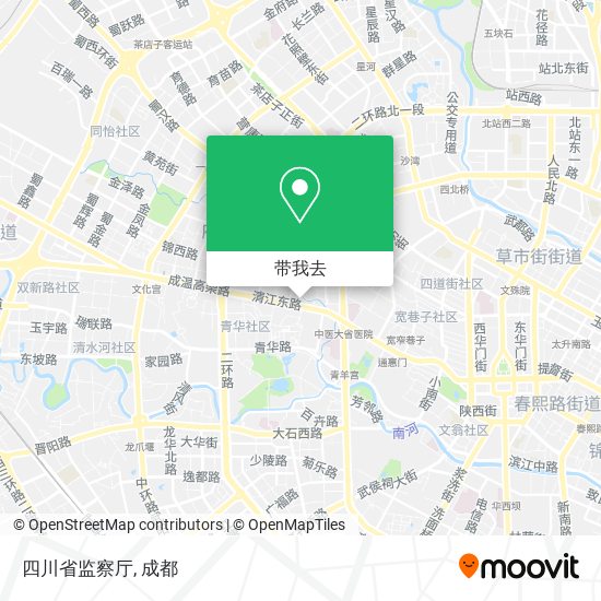 四川省监察厅地图