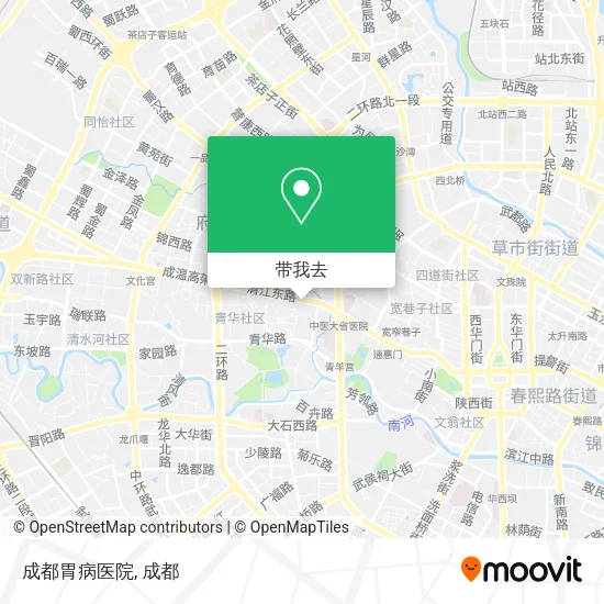 成都胃病医院地图