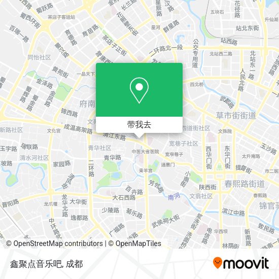 鑫聚点音乐吧地图