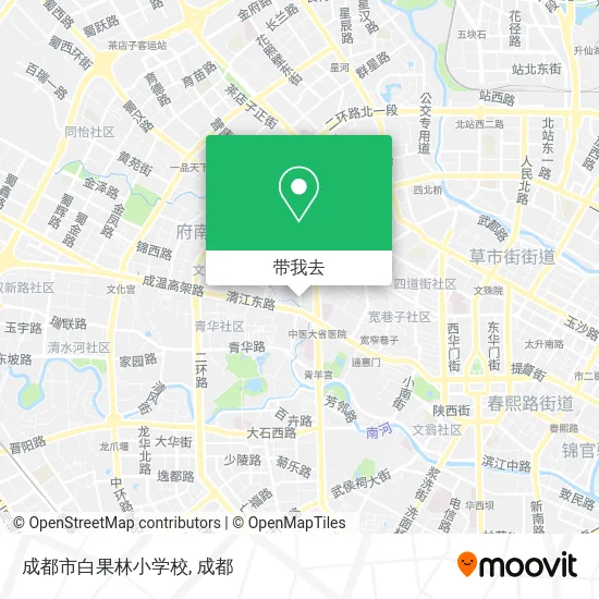 成都市白果林小学校地图