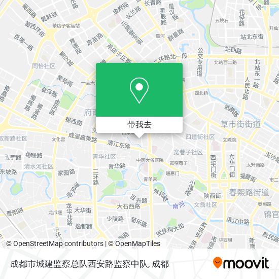 成都市城建监察总队西安路监察中队地图