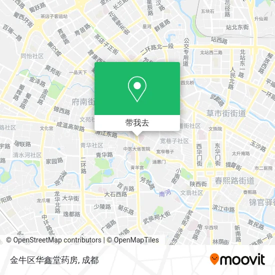 金牛区华鑫堂药房地图