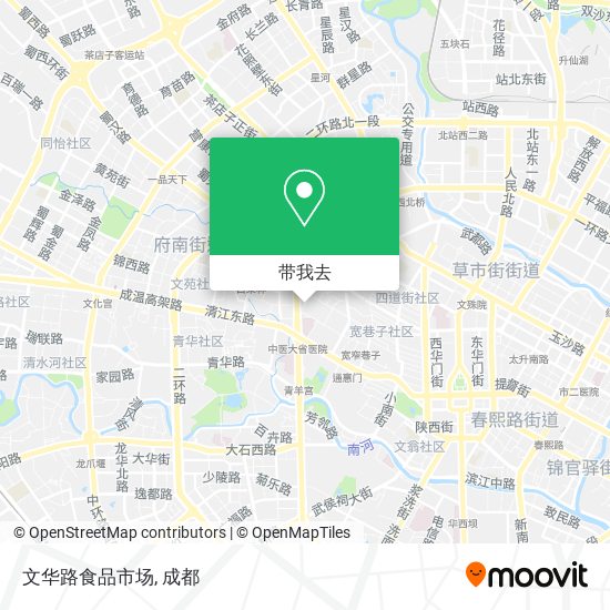 文华路食品市场地图