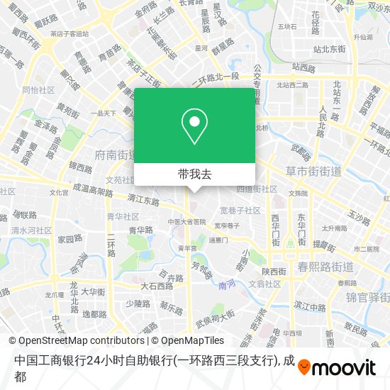 中国工商银行24小时自助银行(一环路西三段支行)地图