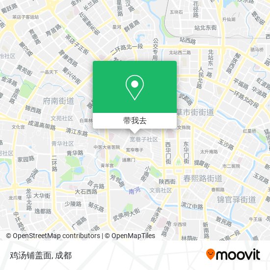 鸡汤铺盖面地图