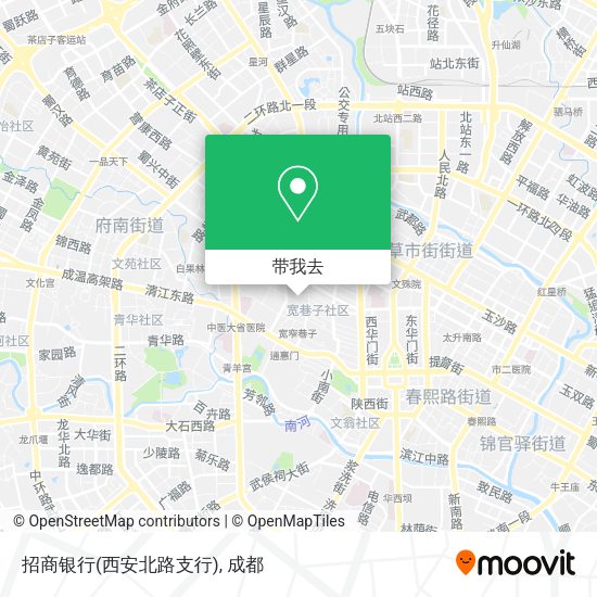 招商银行(西安北路支行)地图