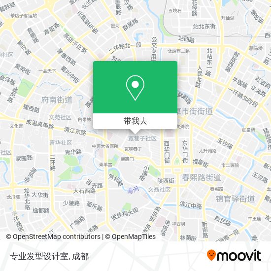 专业发型设计室地图