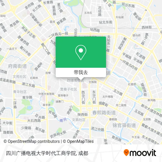 四川广播电视大学时代工商学院地图