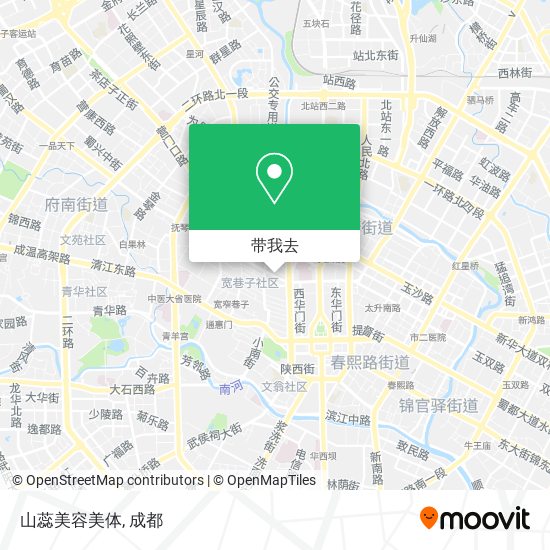 山蕊美容美体地图