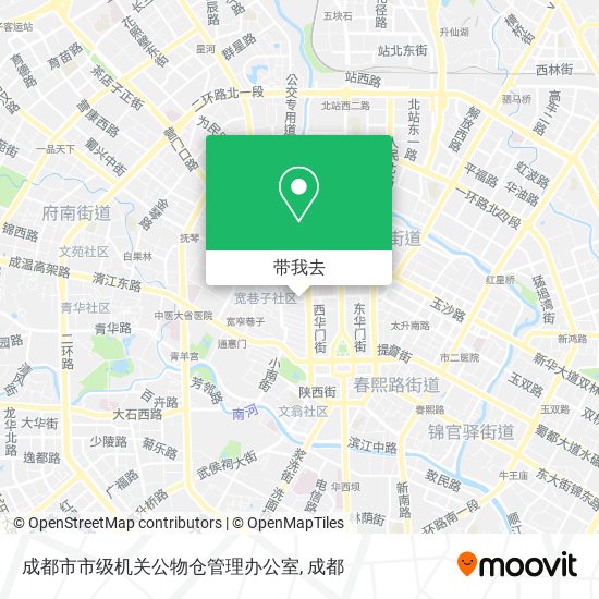 成都市市级机关公物仓管理办公室地图