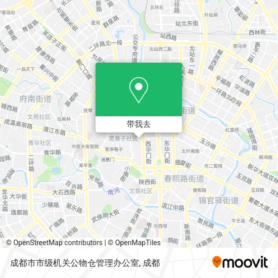 成都市市级机关公物仓管理办公室地图