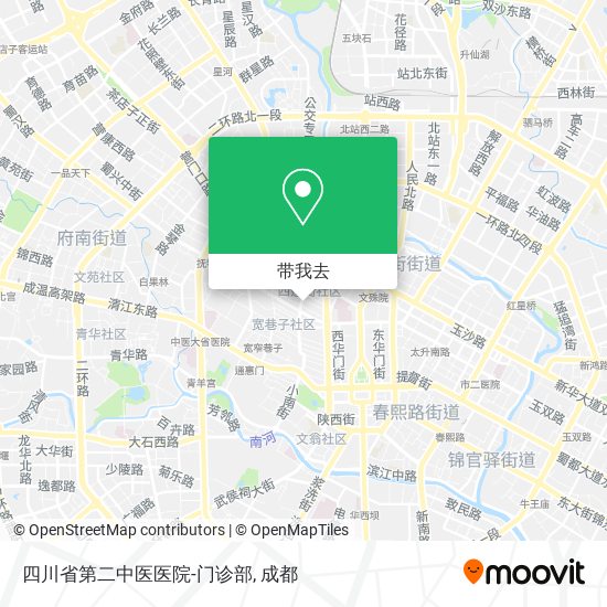 四川省第二中医医院-门诊部地图