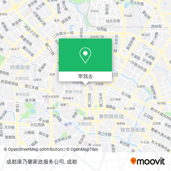 成都康乃馨家政服务公司地图