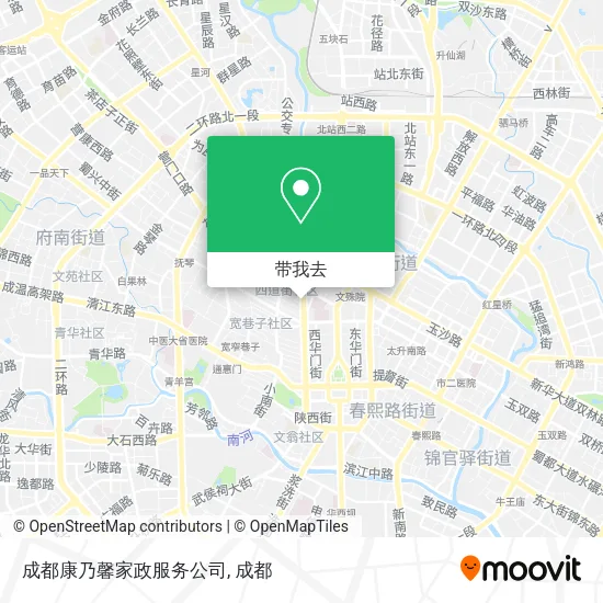 成都康乃馨家政服务公司地图