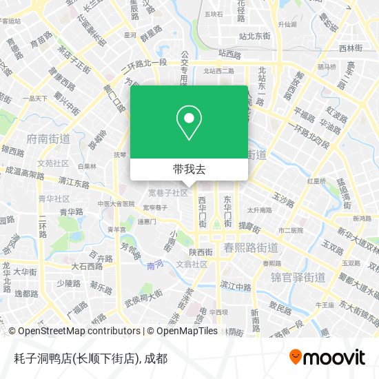 耗子洞鸭店(长顺下街店)地图