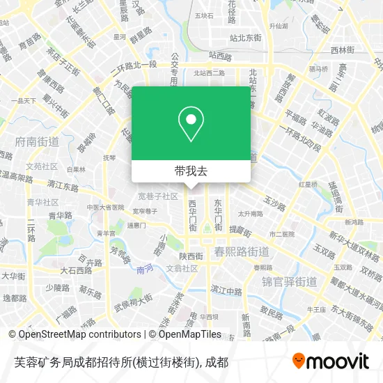 芙蓉矿务局成都招待所(横过街楼街)地图