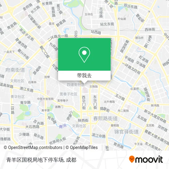 青羊区国税局地下停车场地图