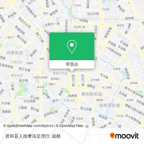 君和盲人按摩浴足理疗地图