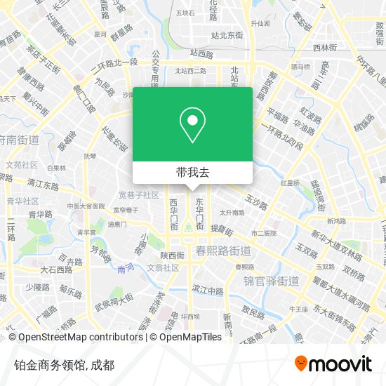 铂金商务领馆地图