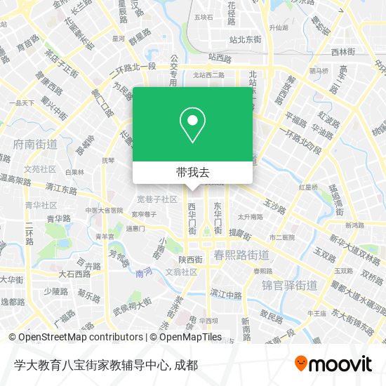 学大教育八宝街家教辅导中心地图