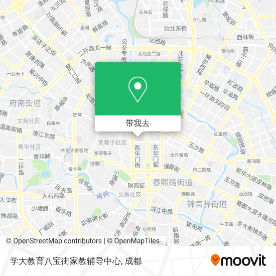 学大教育八宝街家教辅导中心地图