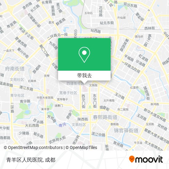 青羊区人民医院地图