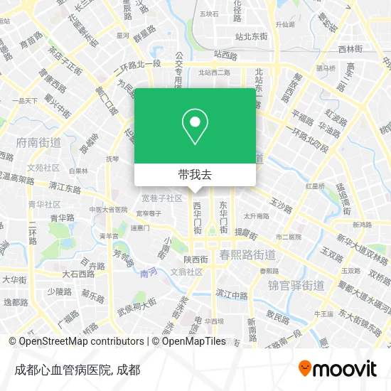 成都心血管病医院地图