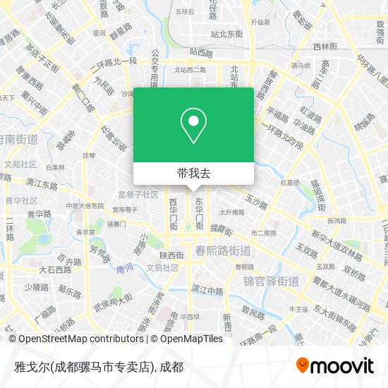 雅戈尔(成都骡马市专卖店)地图