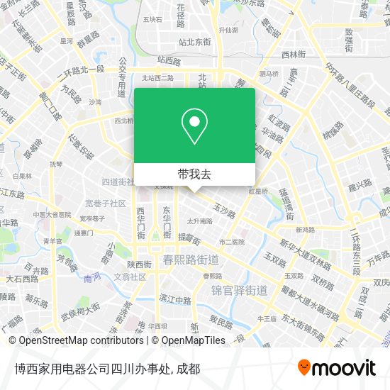 博西家用电器公司四川办事处地图