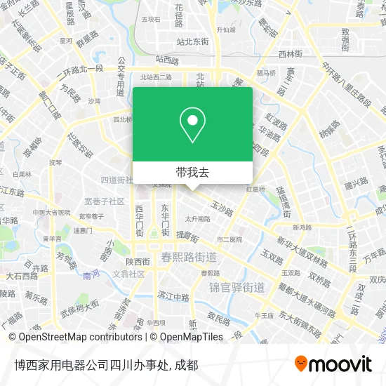博西家用电器公司四川办事处地图