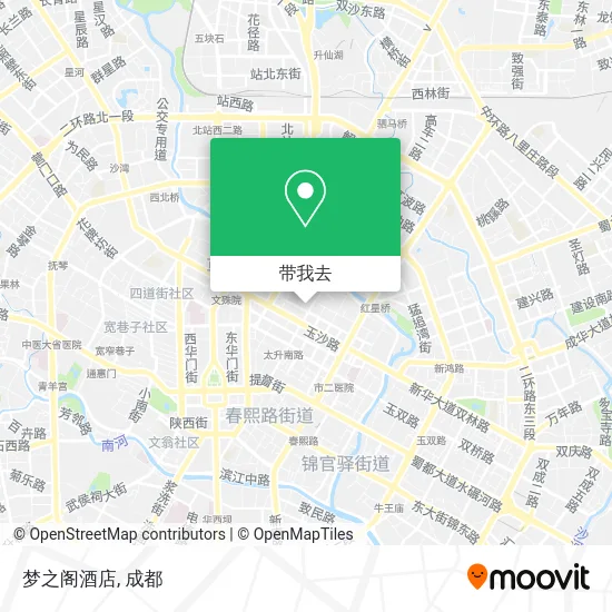 梦之阁酒店地图