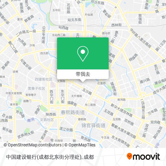 中国建设银行(成都北东街分理处)地图