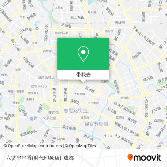 六婆串串香(时代印象店)地图