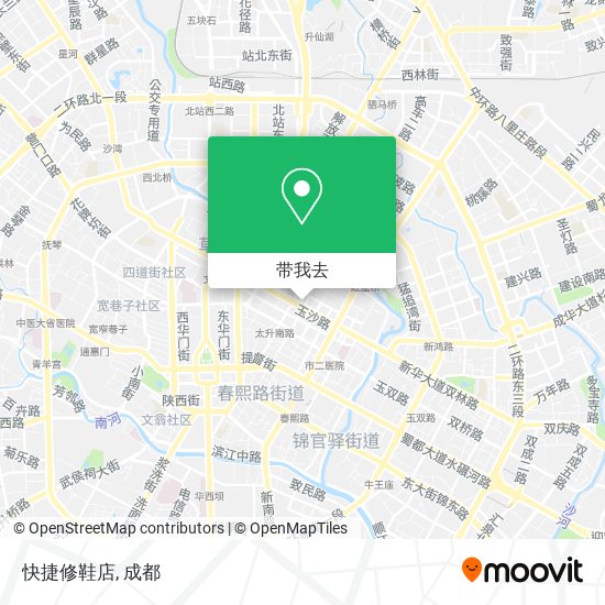快捷修鞋店地图