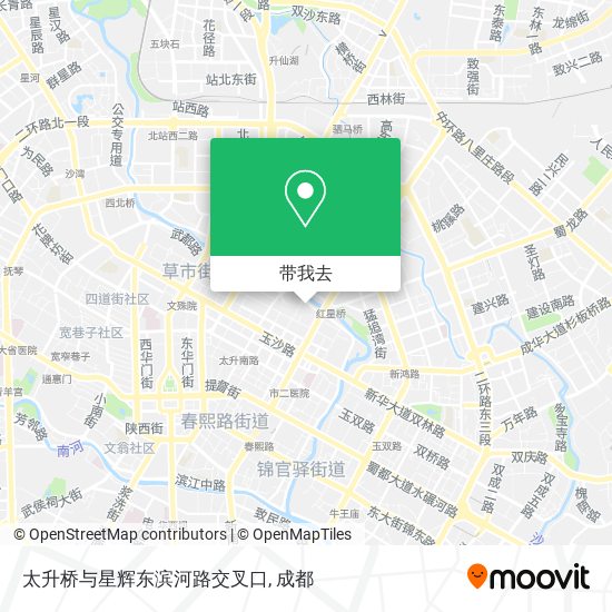 太升桥与星辉东滨河路交叉口地图