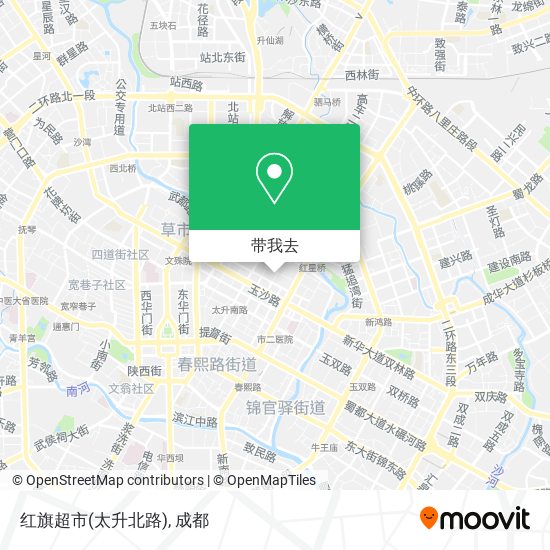 红旗超市(太升北路)地图