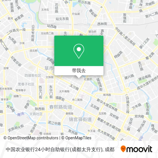 中国农业银行24小时自助银行(成都太升支行)地图