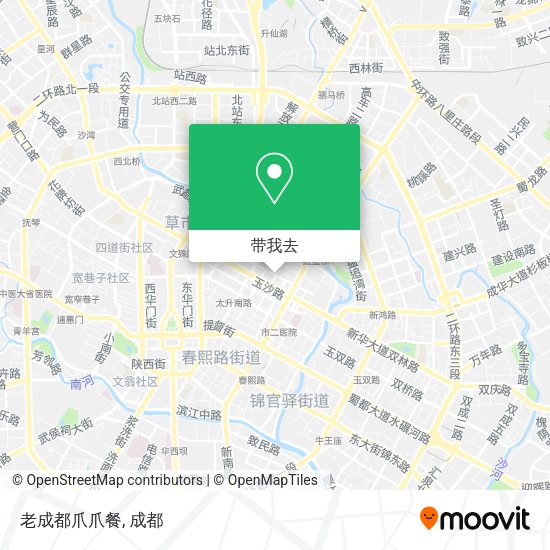 老成都爪爪餐地图