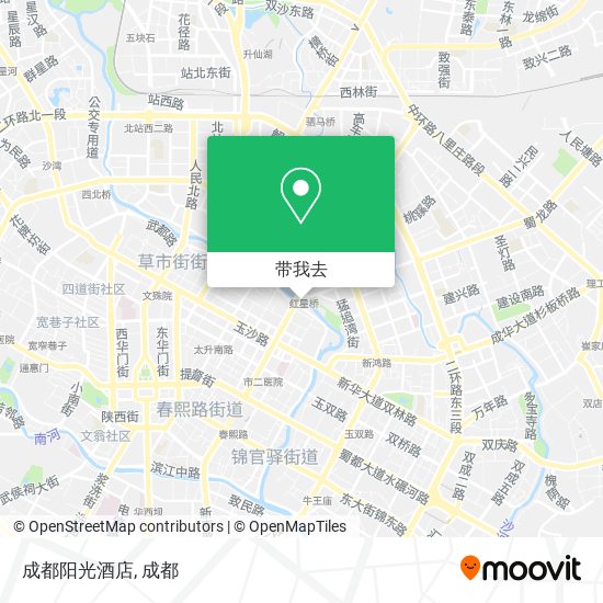 成都阳光酒店地图