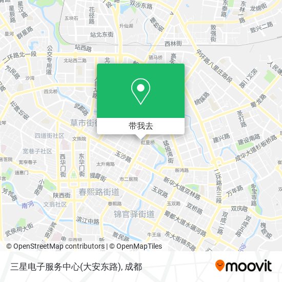 三星电子服务中心(大安东路)地图