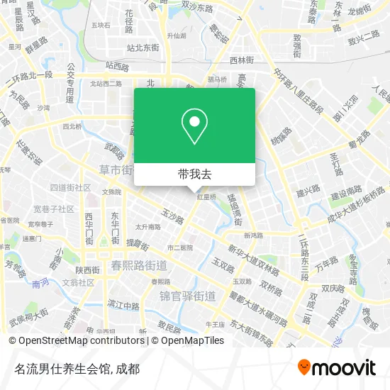 名流男仕养生会馆地图